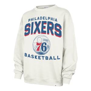 Philadelphia 76ers Sandstone Arch Cloud Oversized Crew women's