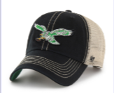 Philadelphia Eagles Historic Black Trawler Clean Up hat