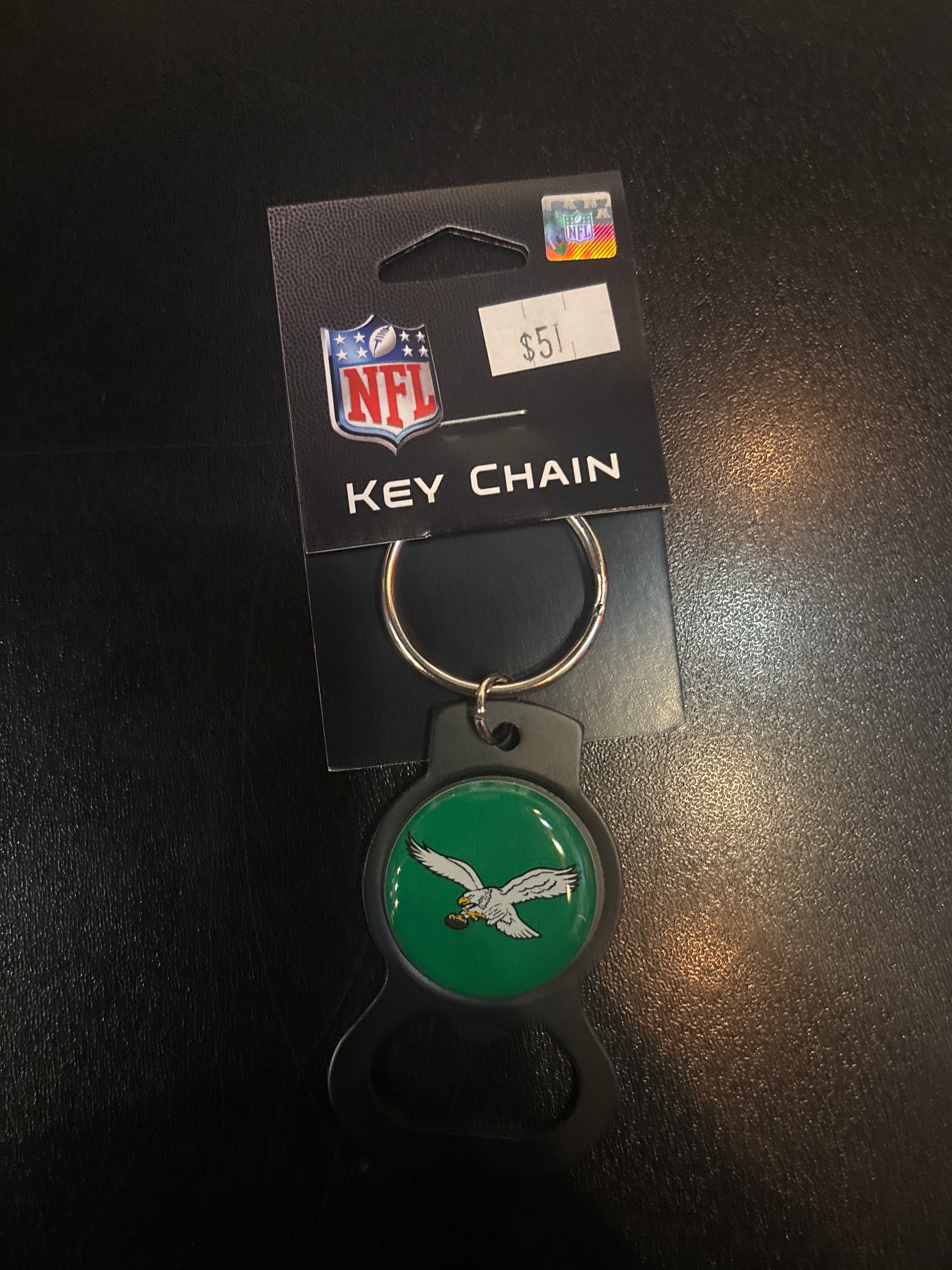 Philadelphia Eagles (Black) Bottle Opener Keychain