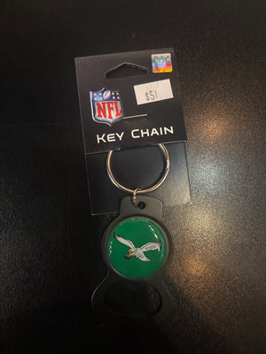 Philadelphia Eagles (Black) Bottle Opener Keychain