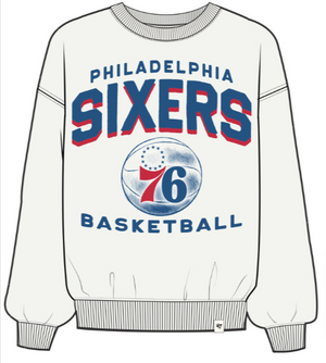 Philadelphia 76ers Sandstone Arch Cloud Oversized Crew women's