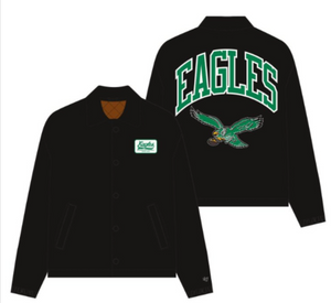 Philadelphia Eagles Historic Black Retread Coaches Jacket