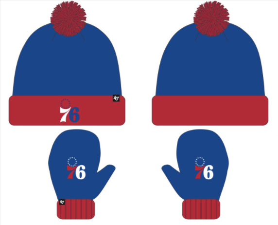 Philadelphia 76ers Royal Bam Bam '47 Knit Toddler set