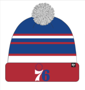 Philadelphia 76ers Royal Peewee Youth Cuff Knit