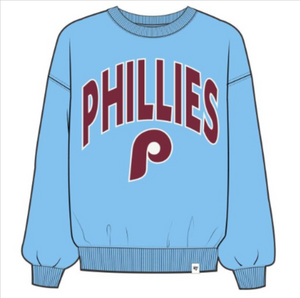 Philadelphia Phillies Carolina Extra Innings Oversized Crew - women