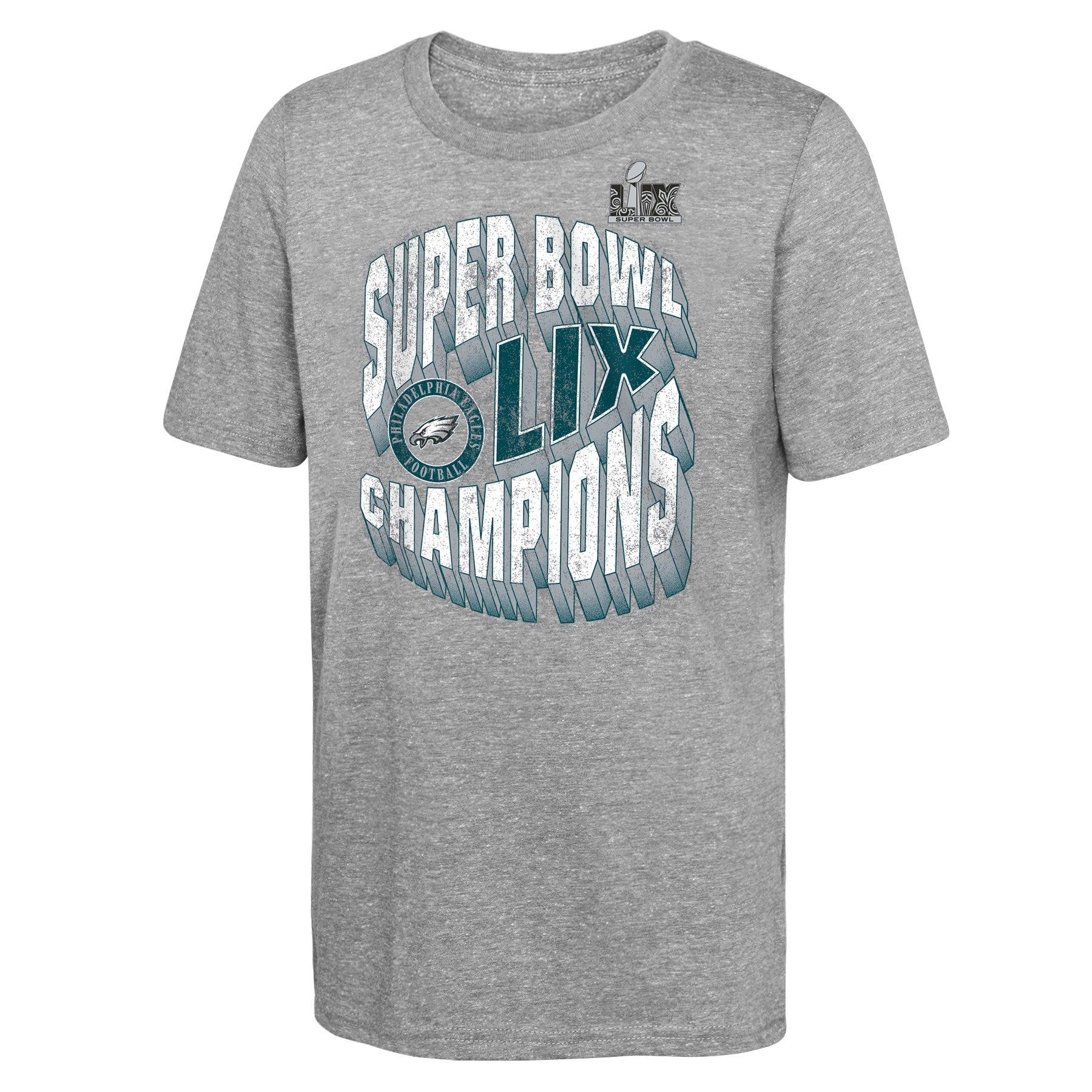 Philadelphia Eagles Youth Super Bowl LIX Champion Historic Win T-shirt