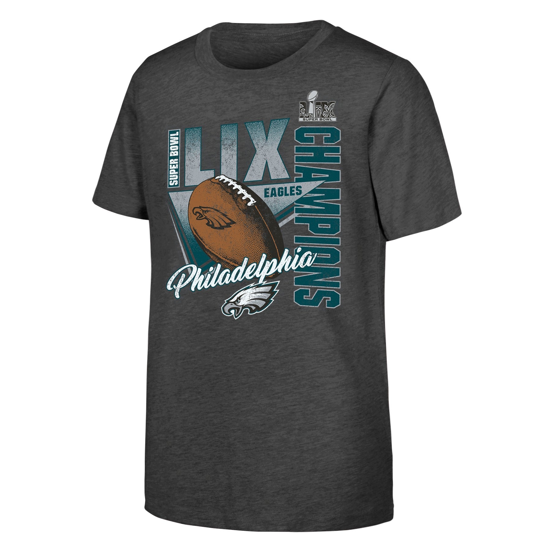 Philadelphia Eagles Youth Super Bowl LIX Champion Own the Moment T-shirt