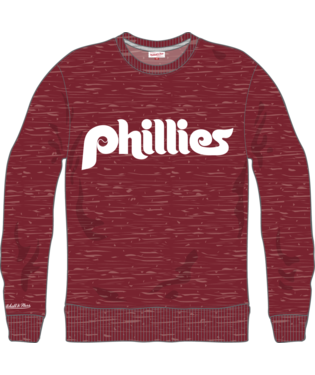 Philadelphia Phillies Men's Playoff Win 2.0 Crew Cardinal Heather