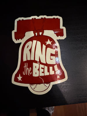 Ring the Bell baseball sticker