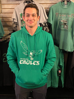 Philadelphia Eagles Legacy Kelly Throwback Headline Hoodie Mens