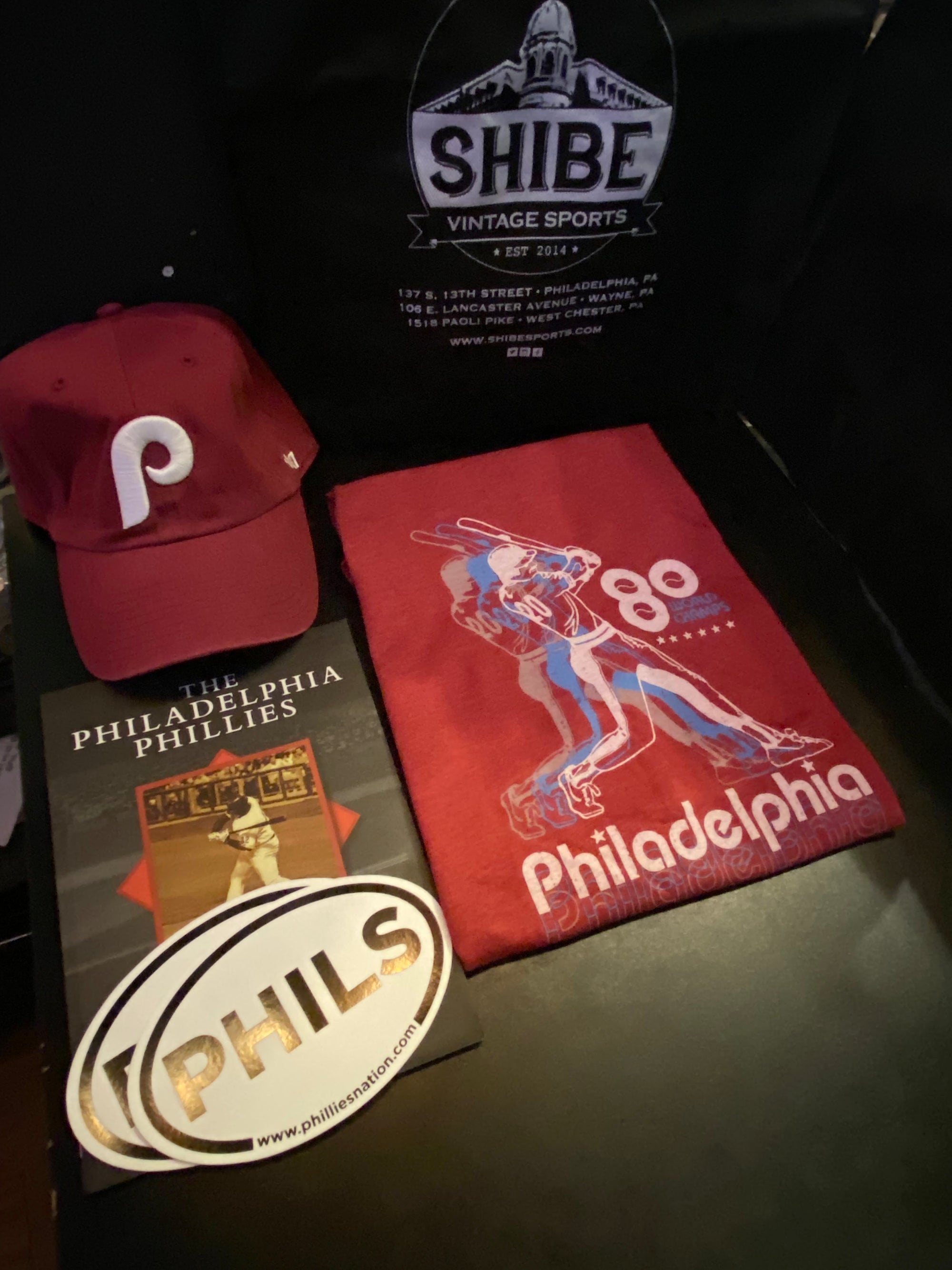 Vintage Philadelphia Phillies Bundle (Shirt + Hat + Book)
