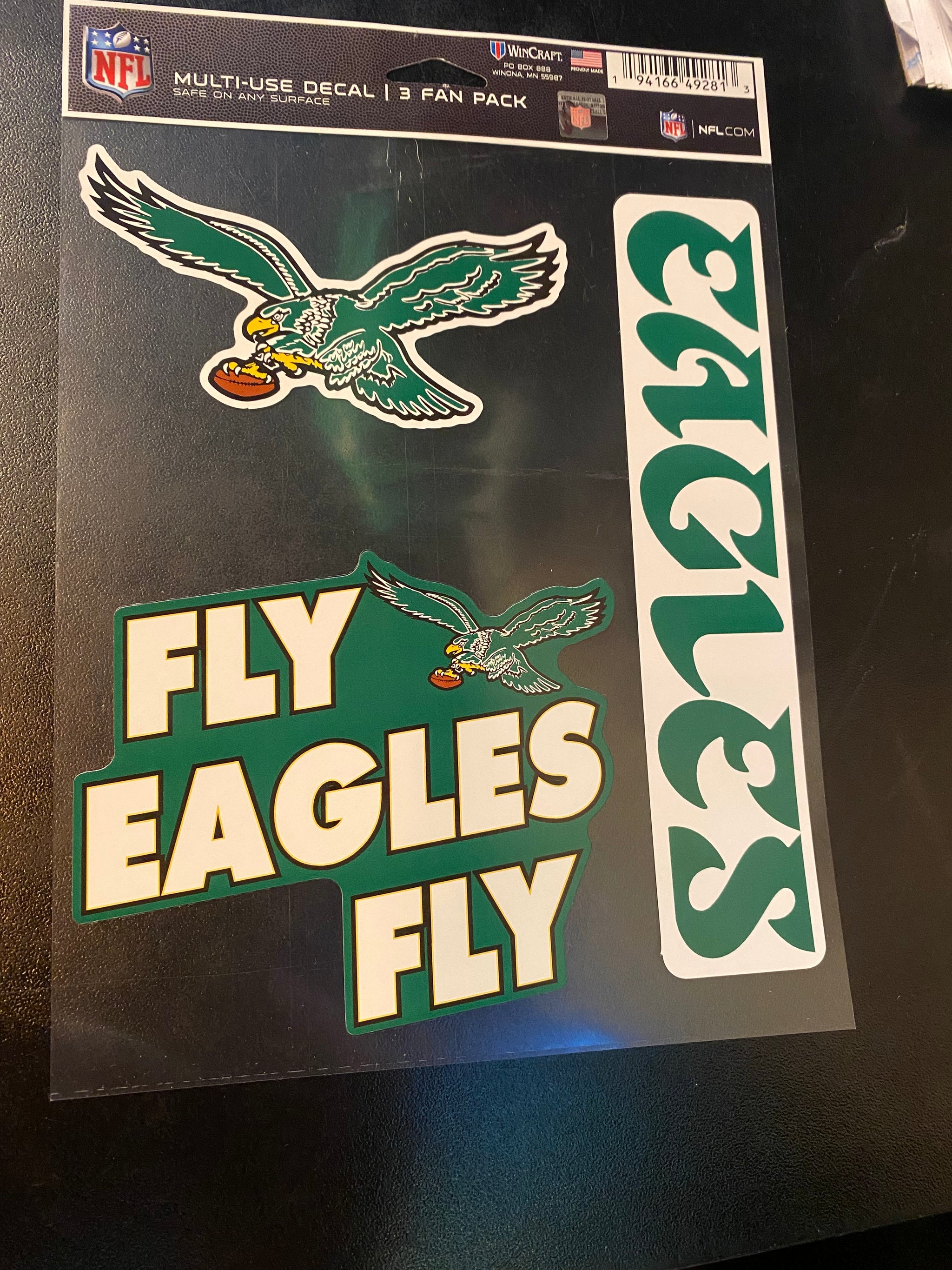 Logo Philadelphia Eagles 3-Pack Fan Decal