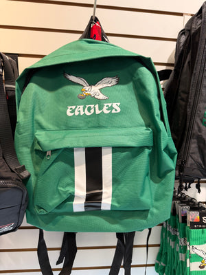 Philadelphia Eagles Retro Kelly Green Team Stripe Backpack
