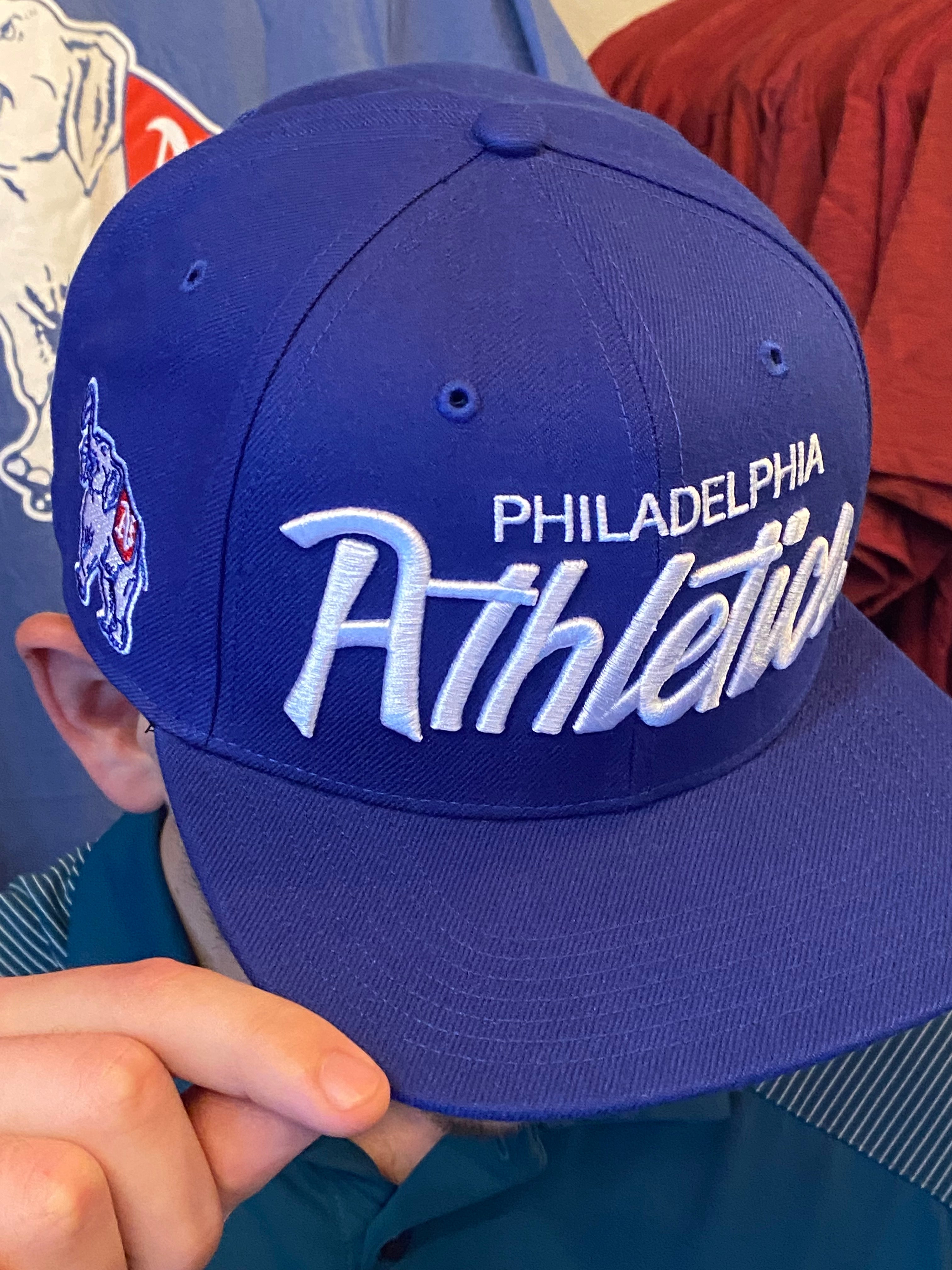 Philadelphia Athletics Cooperstown Royal Crosstown Script Cap - Shibe  Vintage Sports