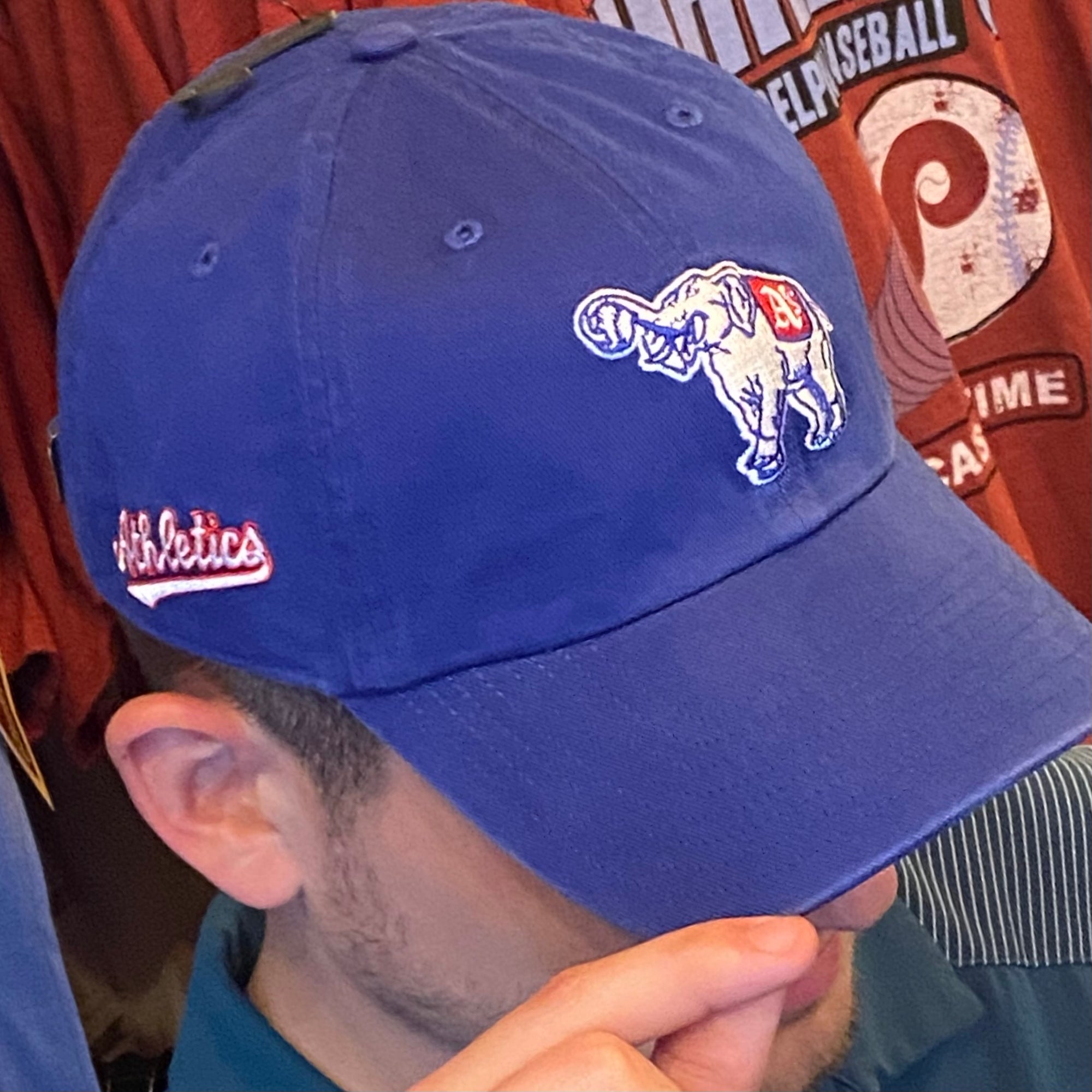 Philadelphia Athletics 1931 Elephant Adjustable Men's Royal Blue Cap