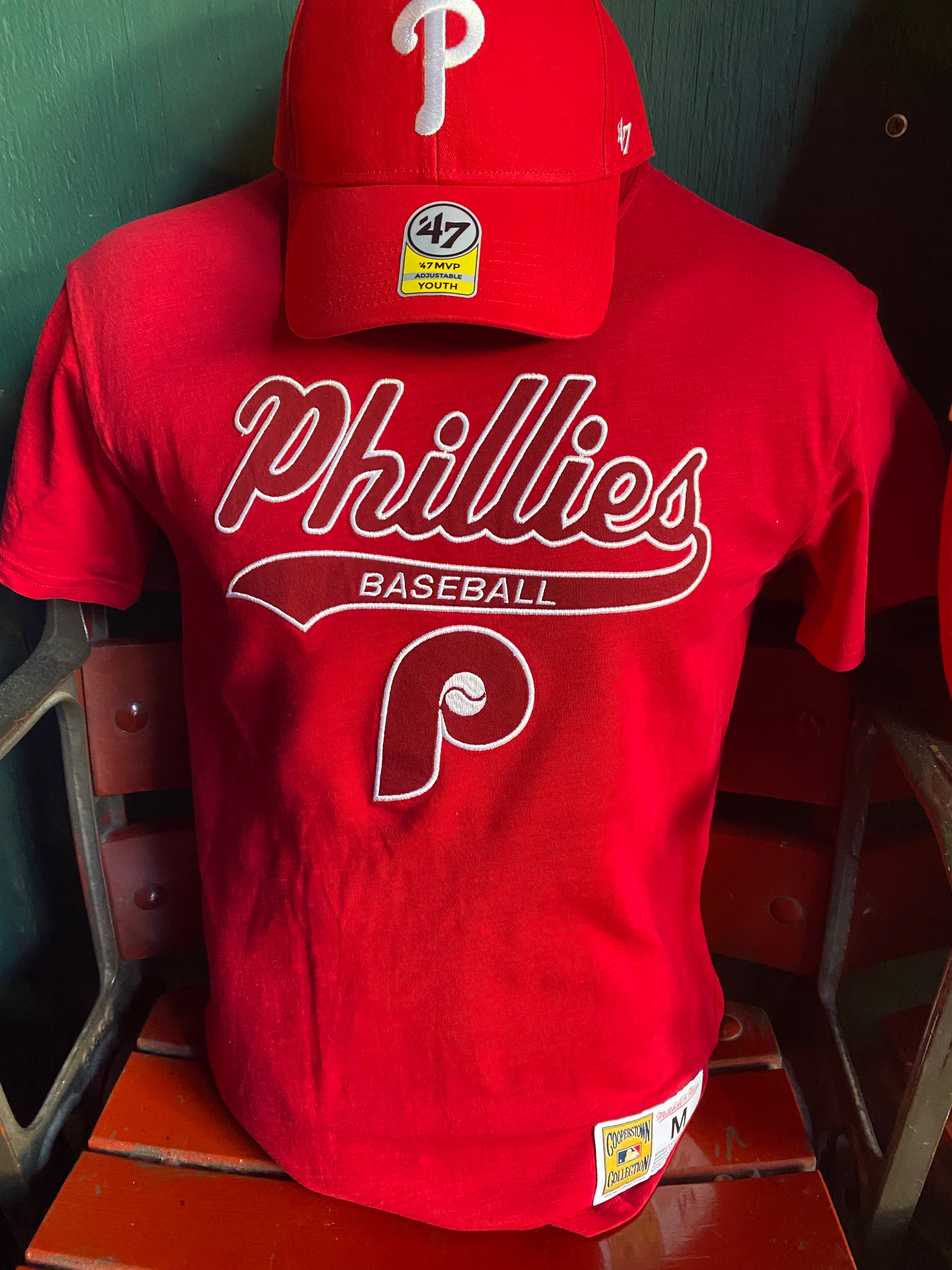 Philadelphia Phillies Script Youth Legendary SS Tee