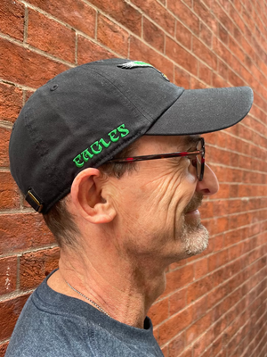 Philadelphia Eagles Historic Black Clean Up Hat with Side Hit
