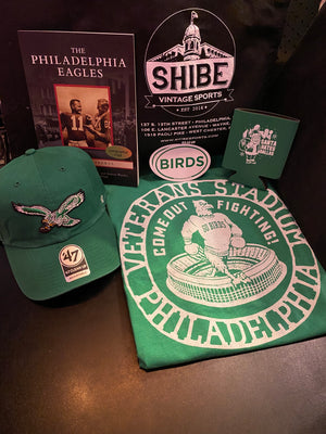 Vintage Philadelphia Eagles (Shirt + Hat + Book) Bundle