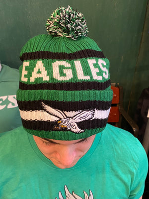 Philadelphia Eagles Historic Bering Cuff Knit -- White Bird