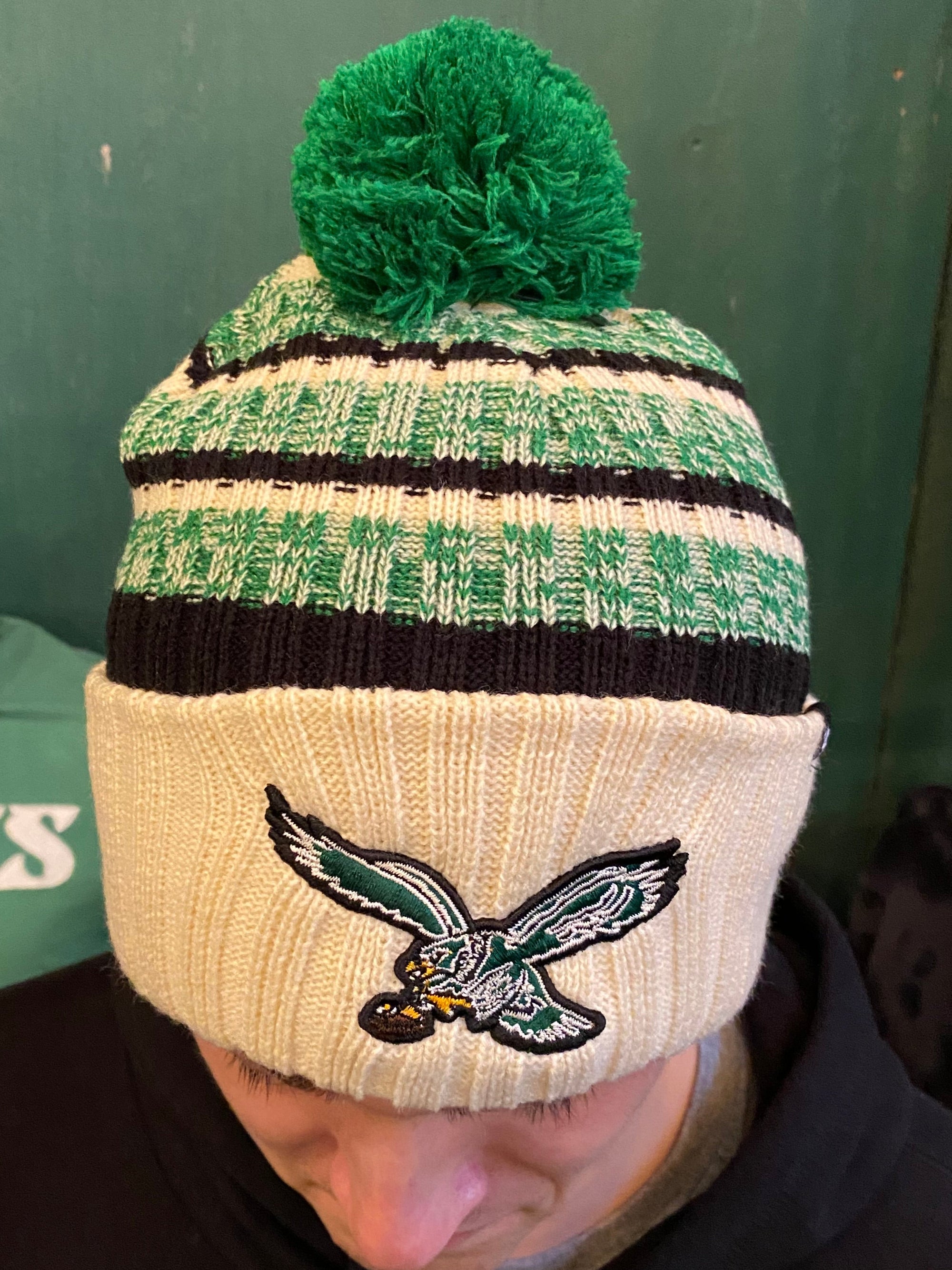 Philadelphia Eagles Historic Tavern Cuff Knit - Natural