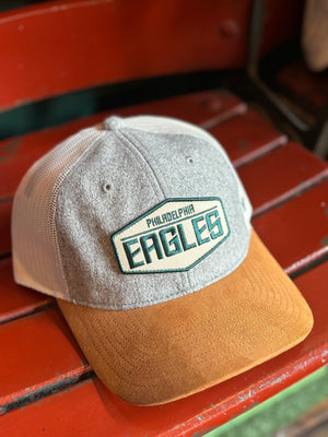 Philadelphia Eagles Gray Drover Trucker Cap