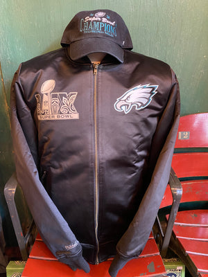 Philadelphia Eagles Super Bowl LIX Champions Black Bomber Jacket