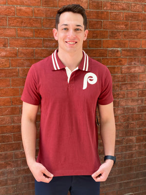 Philadelphia Phillies Throwback Maroon Polo Shirt