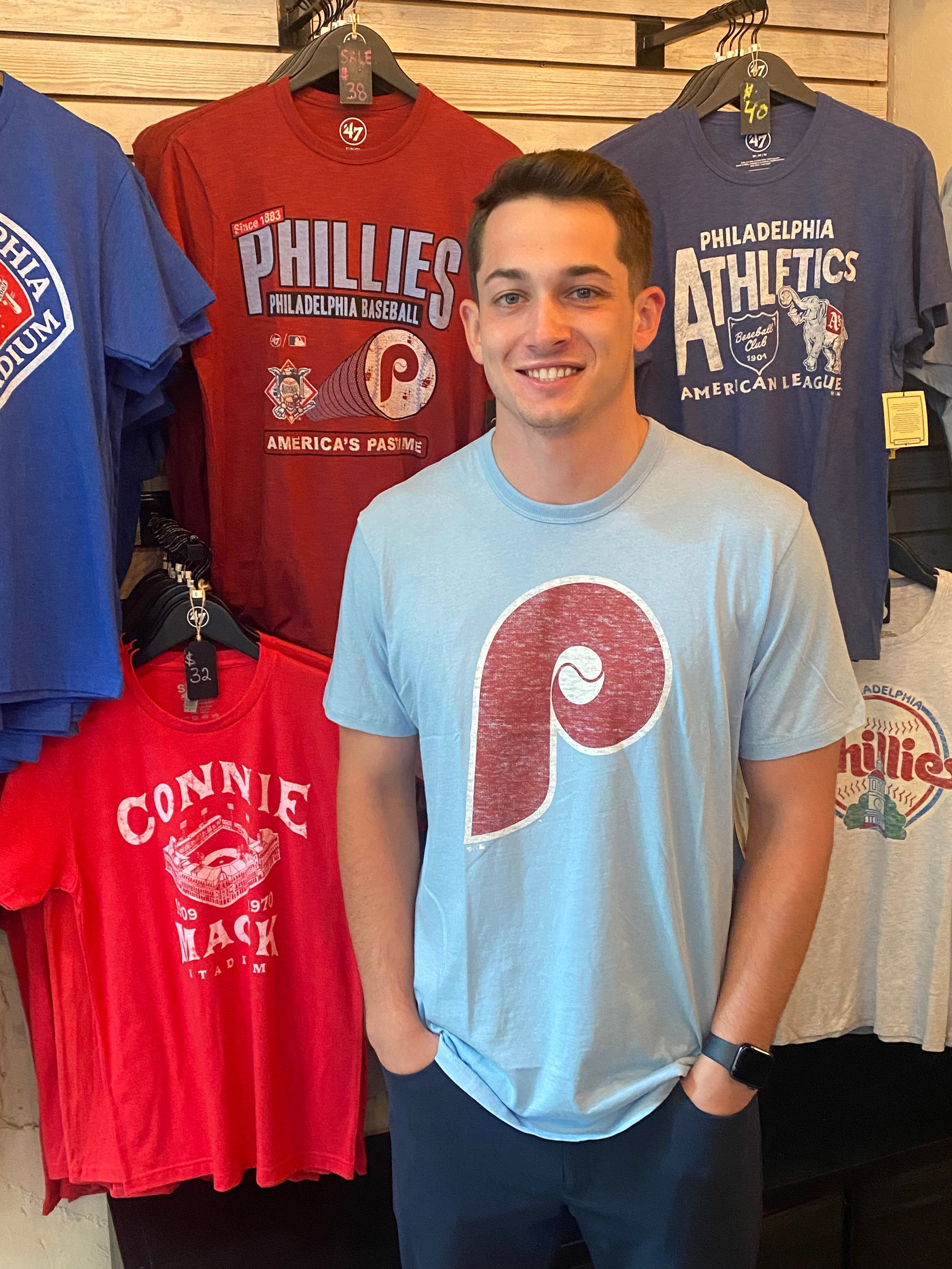 Philadelphia Phillies Gulf Blue Premier Franklin Tee