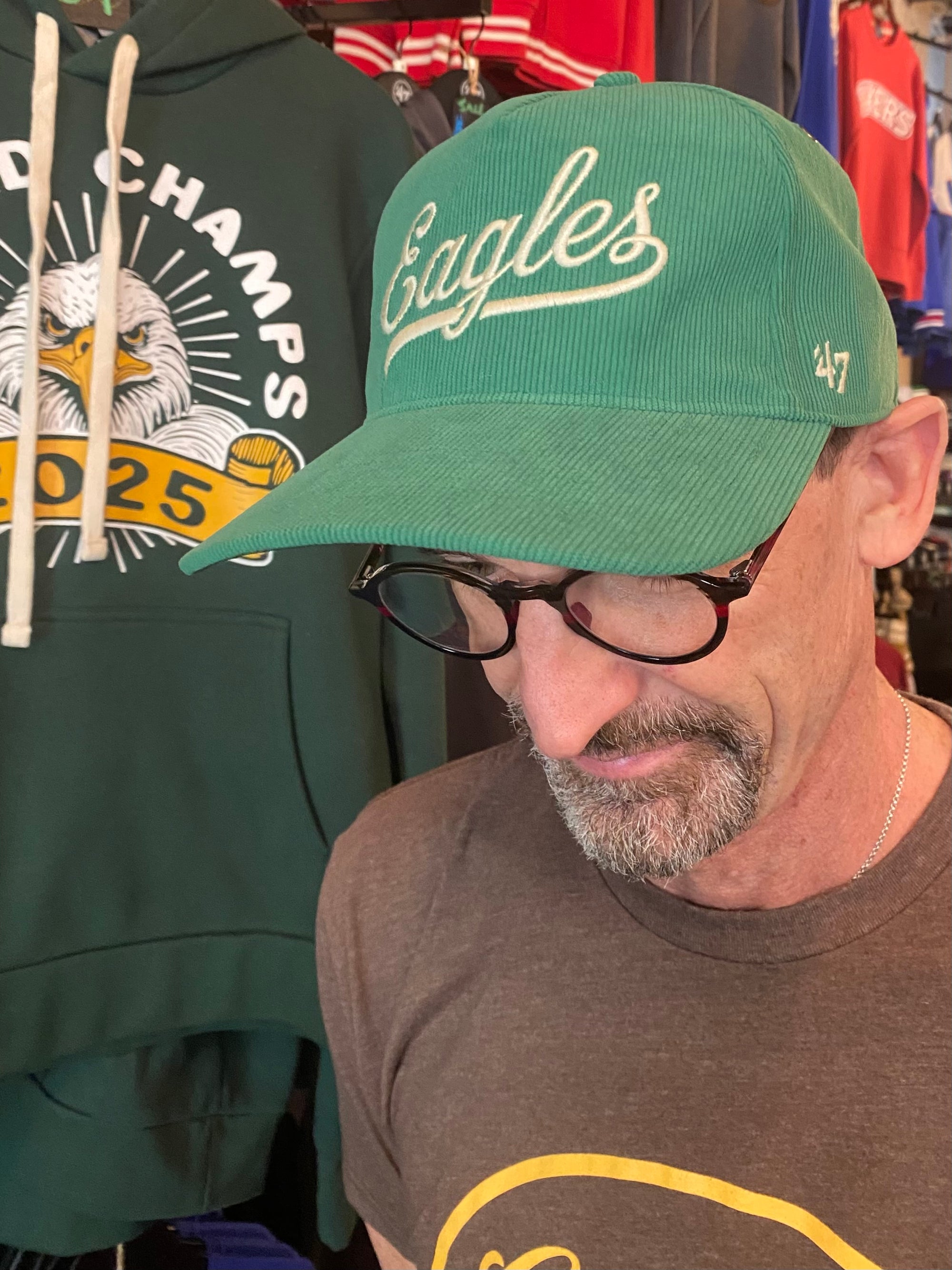 Philadelphia Eagles Historic Kelly Golden Age Cord Hitch Hat