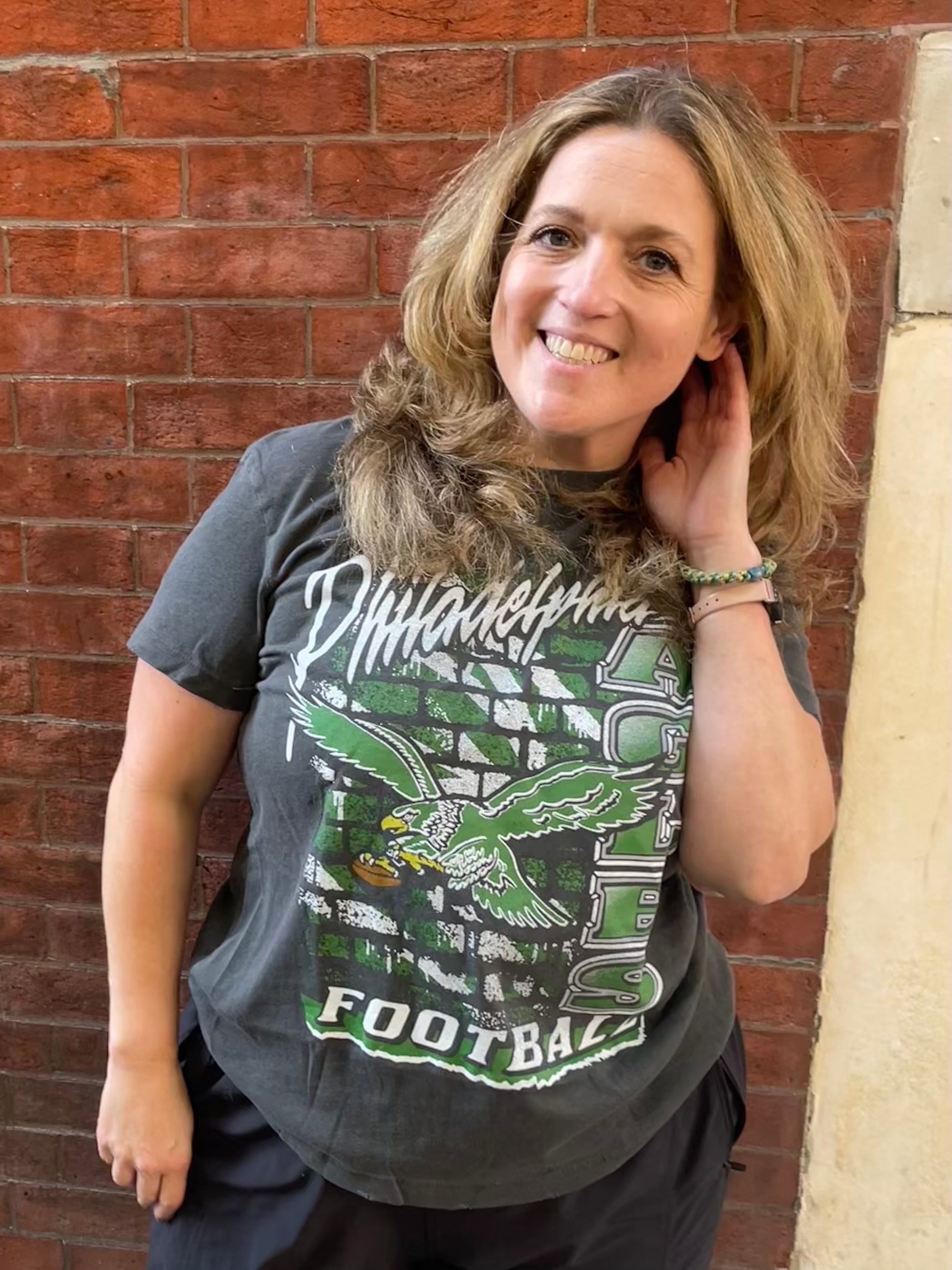 Philadelphia Eagles Women's Brick Vintage Tee