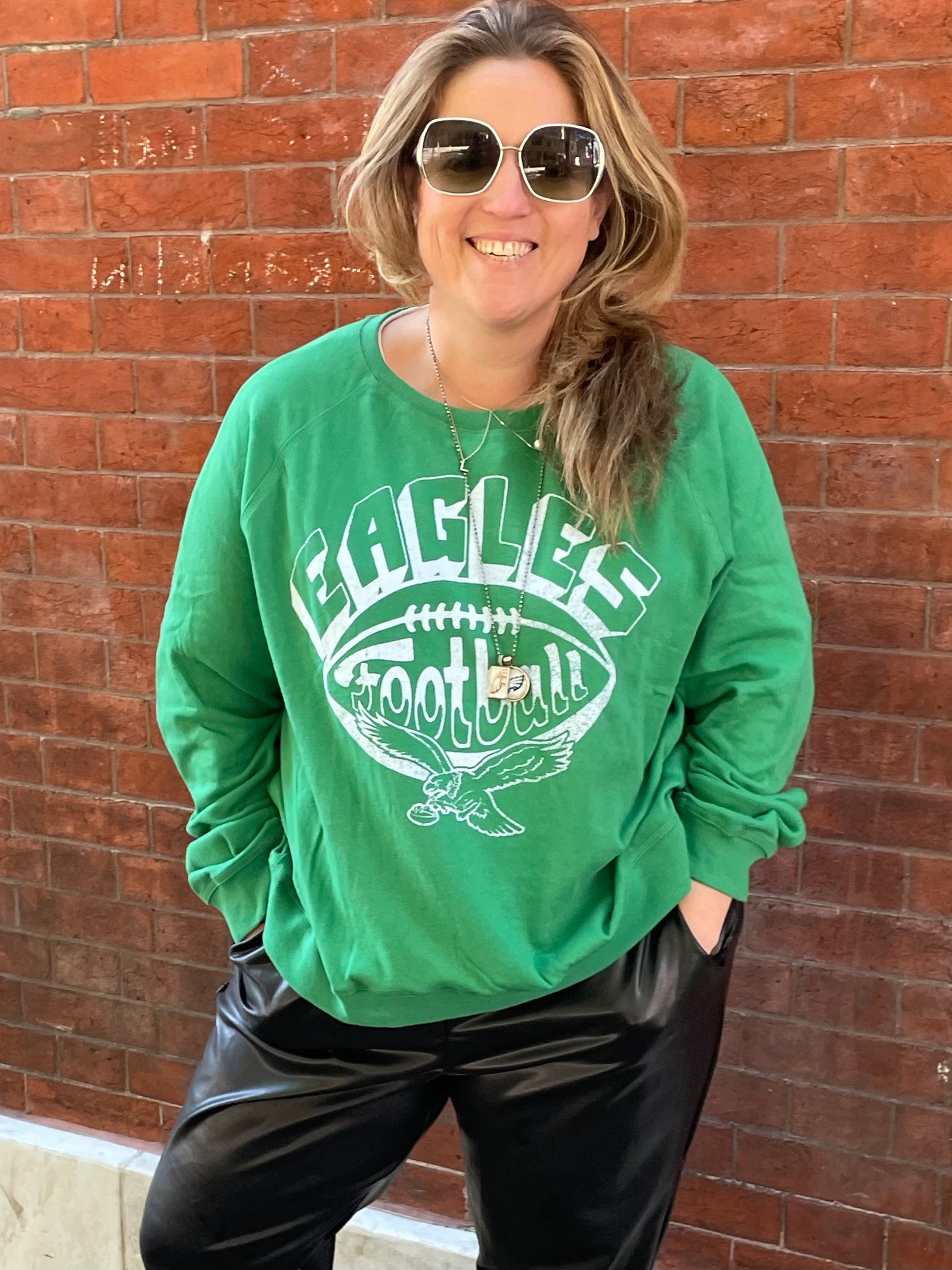 Philadelphia Eagles Women's Football Raglan Crew