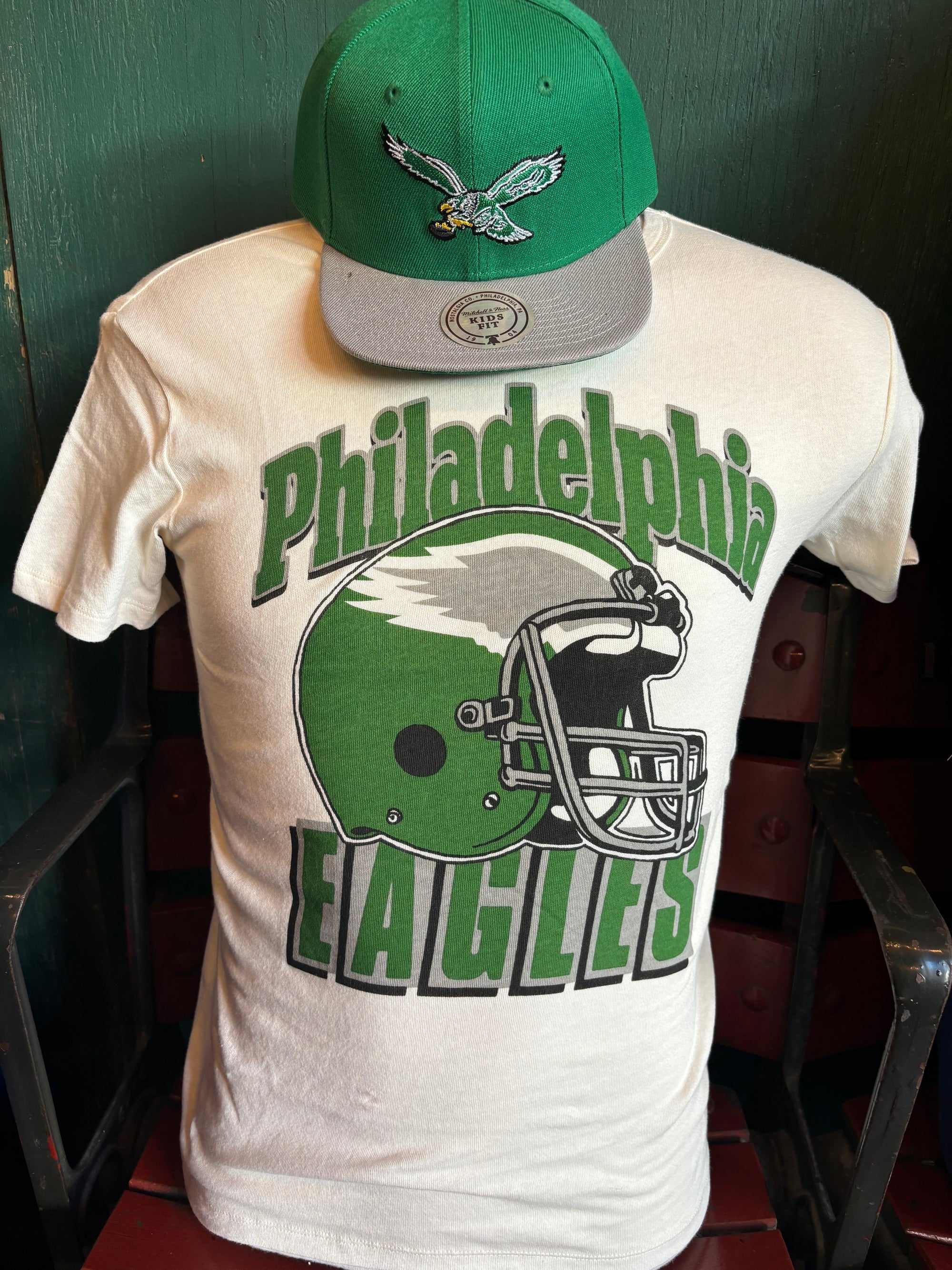 Philadelphia Eagles Youth Helmet SS Tee