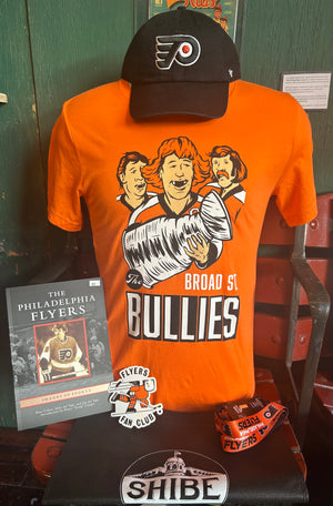 Vintage Philadelphia Flyers Hockey Bundle (Shirt + Hat + Book)