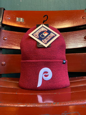 Philadelphia Phillies Cooperstown Cardinal Brain Freeze Cuff Knit Hat