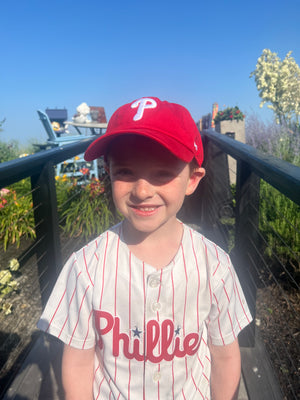 Philadelphia Phillies Racer Red KIDS Clean Up Adjustable Cap