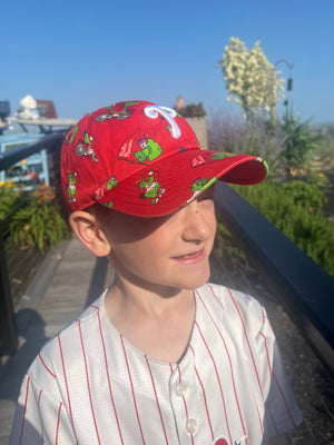 Philadelphia Phillies Red Printfetti Youth Clean Up Hat