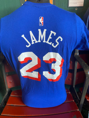 Philadelphia 76ers Youth LeBron James Name and Number Shirsey Tee