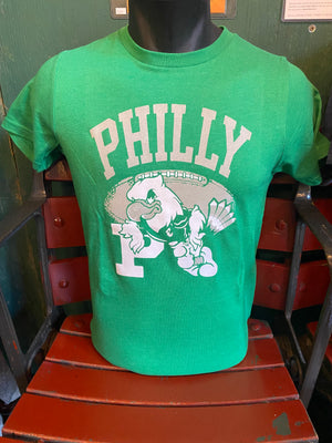 Philadelphia Football Bird Kelly Green Youth T-shirt