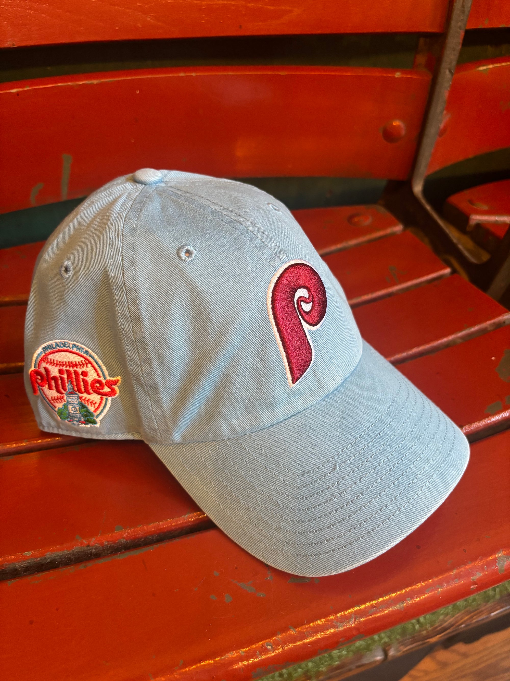 Philadelphia Phillies Cooperstown Columbia 1980s Men's Sure Shot Clean Up Hat