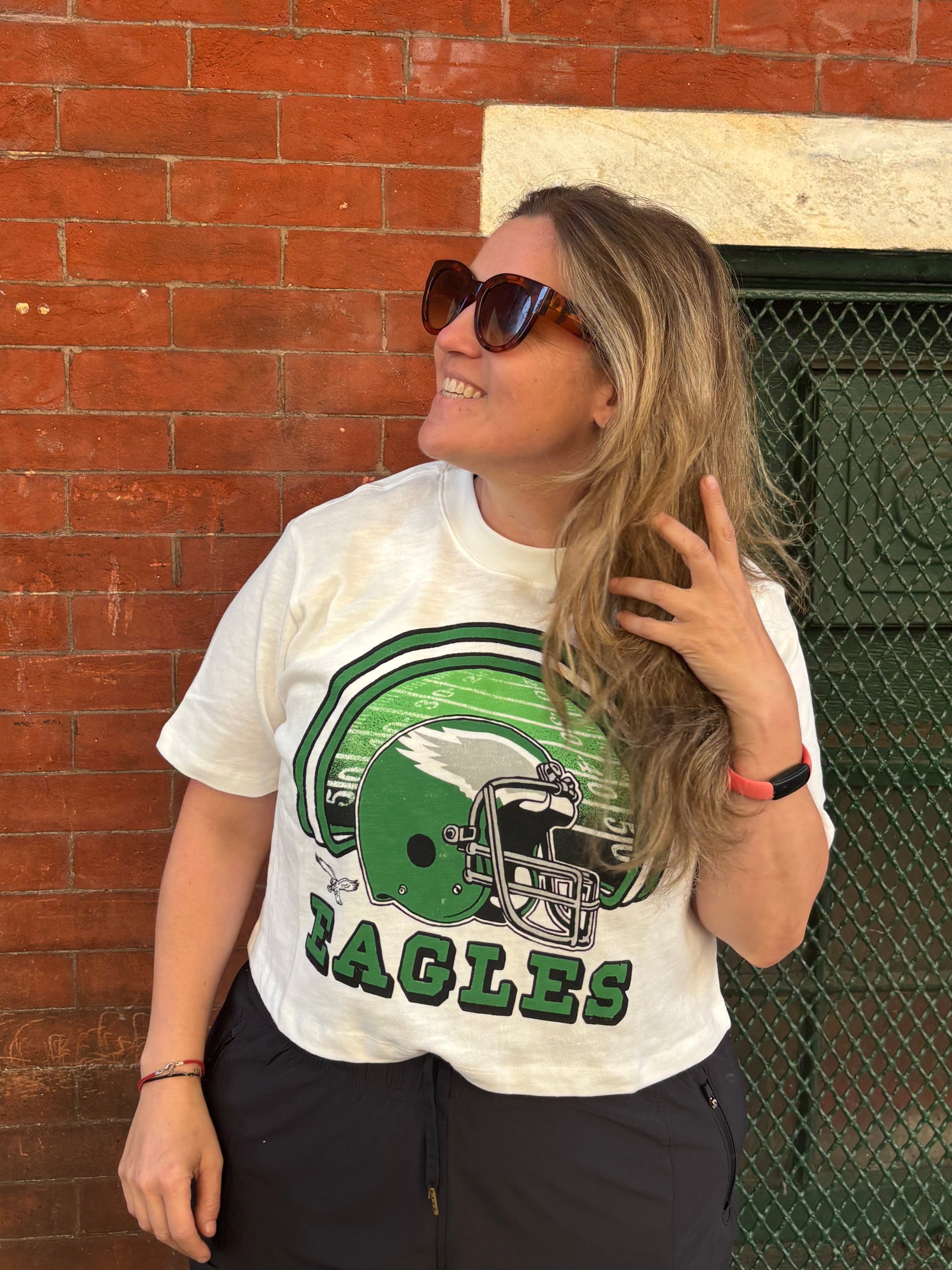 Philadelphia Eagles Women's Game Time Crop Tee