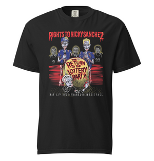 Rights to Ricky Sanchez 2025 Lottery Party t-shirt