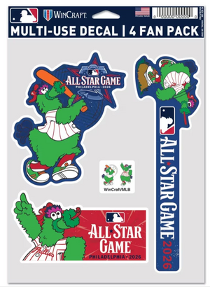 MLB All Star Game 2026 Phanatic 4pk Decal Set