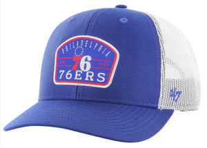 Philadelphia 76ers Royal Blue Semi Patch Trucker Hat