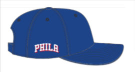 Philadelphia 76ers Royal Clean Up with side embroidery