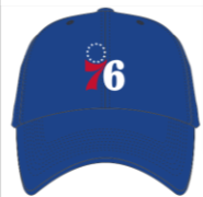 Philadelphia 76ers Royal Clean Up with side embroidery