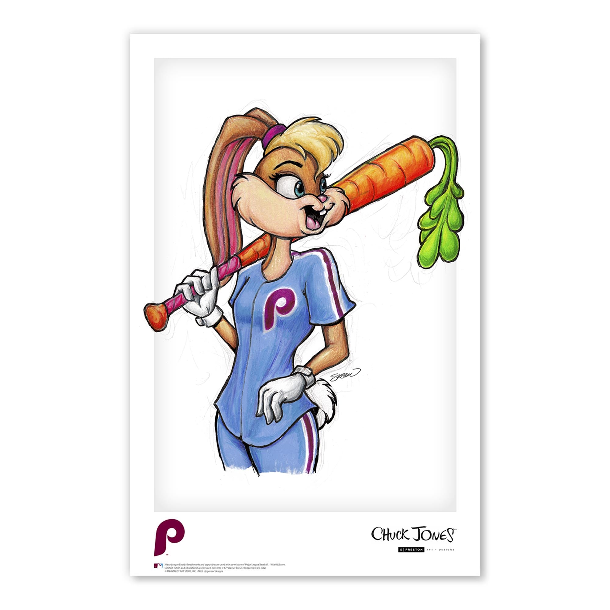 Lola Bunny x MLB Phillies Art Print