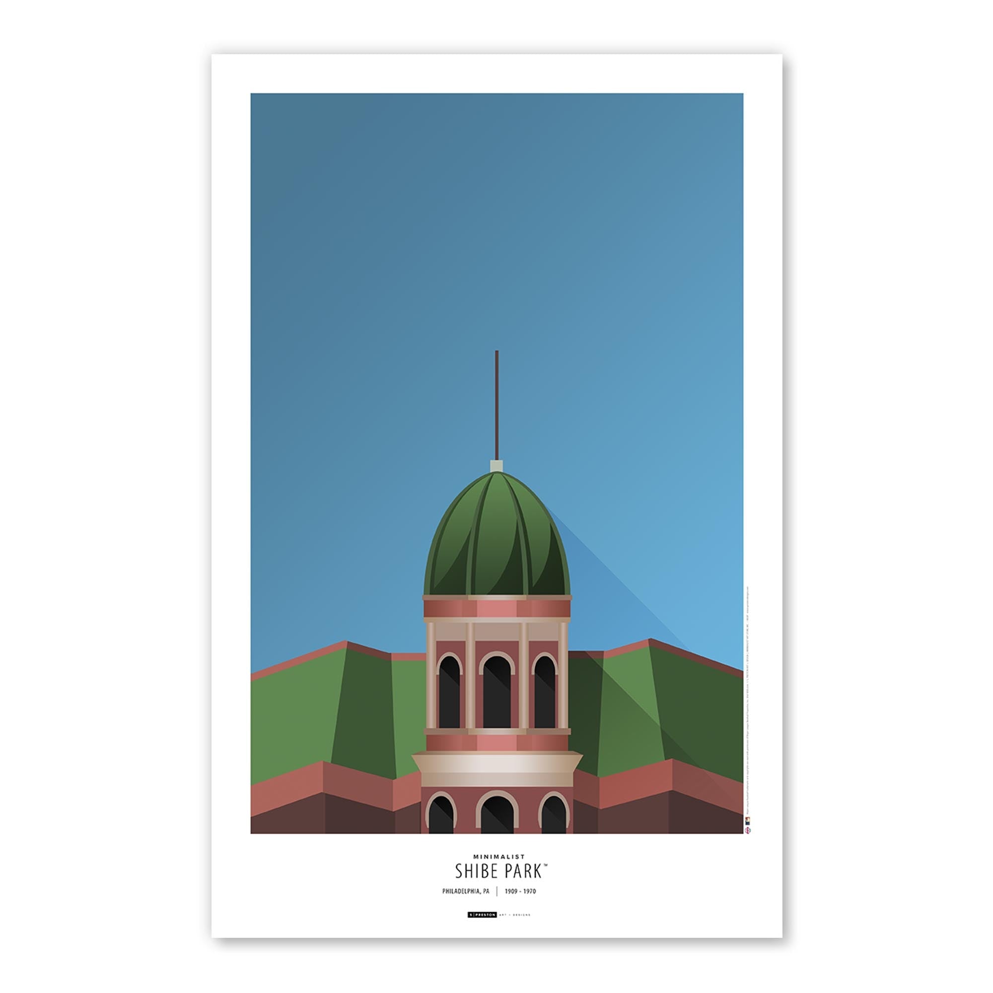 Minimalist Shibe Park Art Print