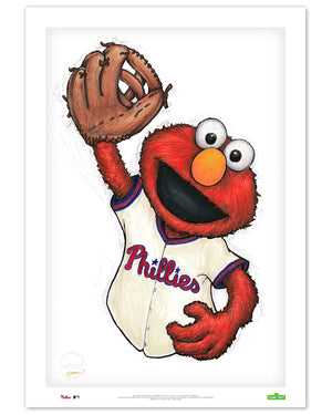 ELMO x MLB Phillies Art Print