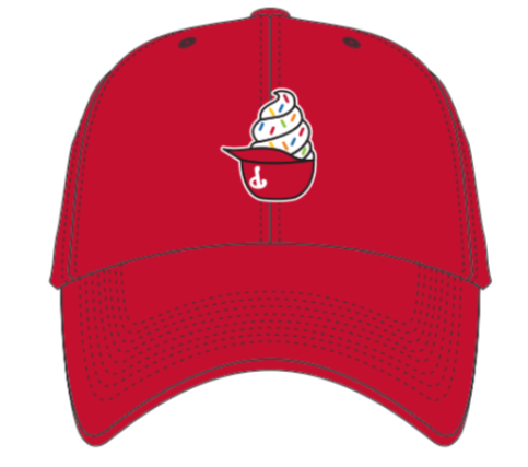 Philadelphia Phillies Ice Cream Helmet Red Clean Up Hat - Shibe Vintage