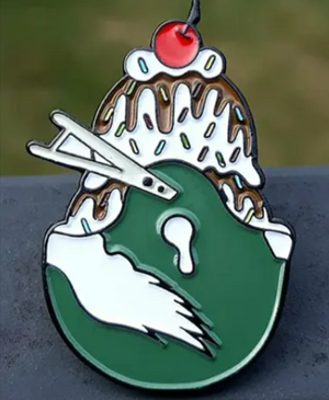 Philadelphia Football Ice Cream Sundae Helmet pin